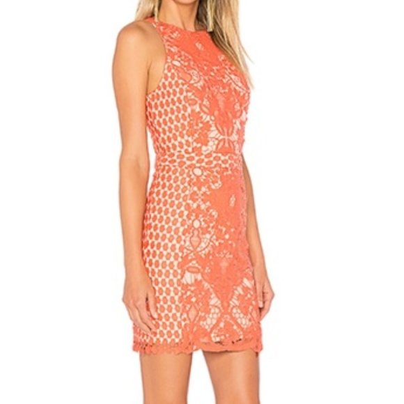 NWT Endless Rose Red Lace Cutout Back Mini Dress - Picture 3 of 13